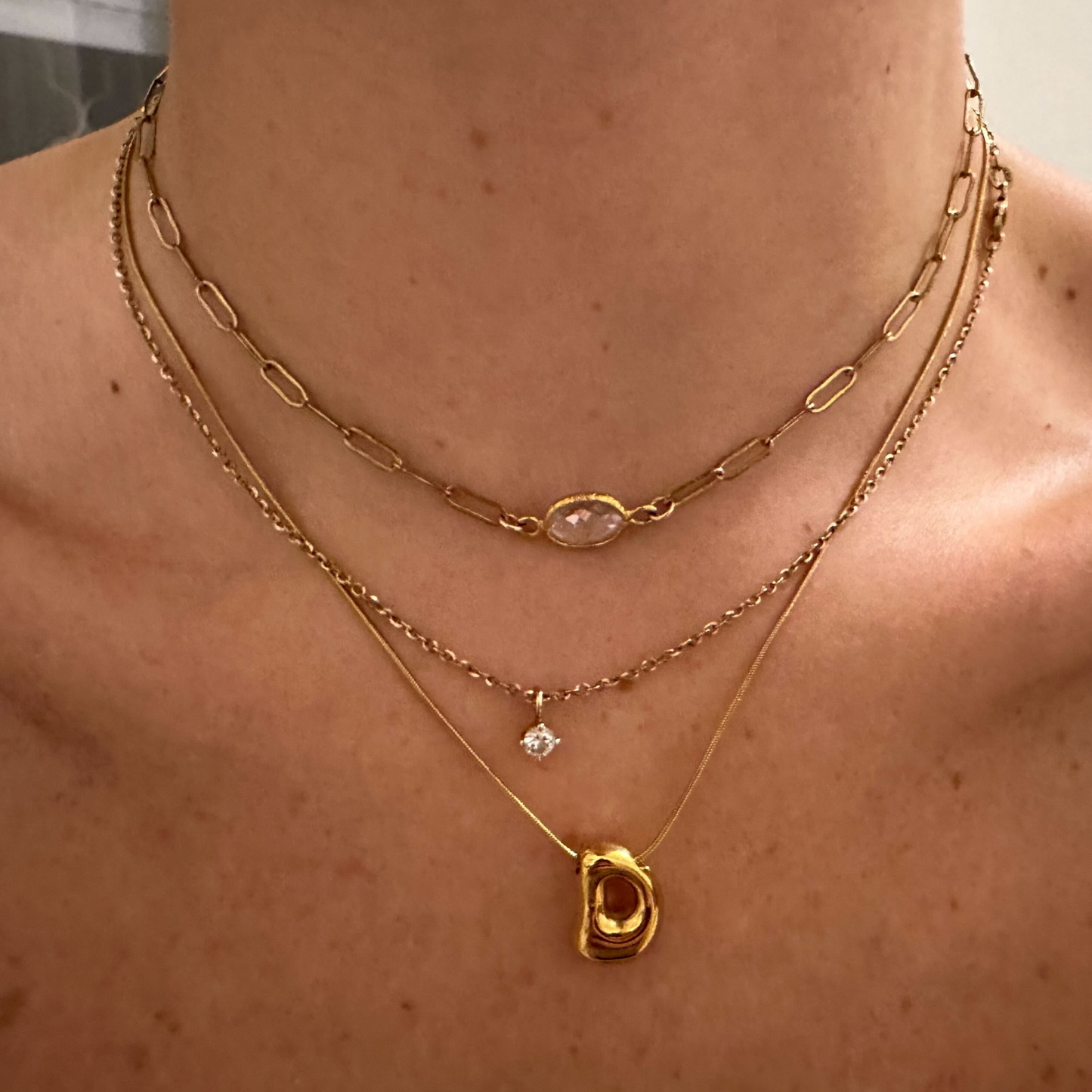 LuxLetters™ Bubble Initial Necklace